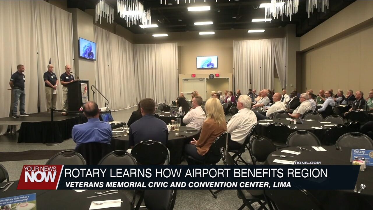 Allen County Regional Airport speaks to Lima Rotarians about what happens on the runway